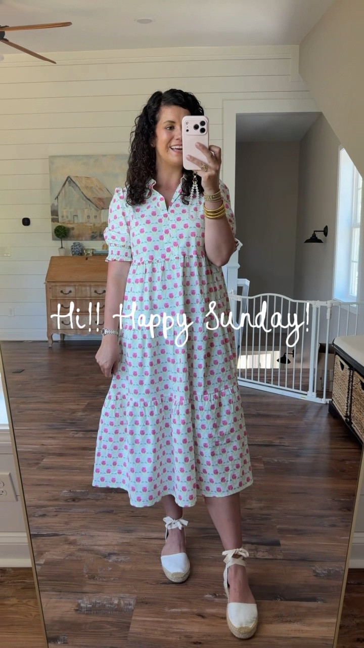 Happy Sunday 🤍 Just got home from church and had to share this dress with y’all because I am obsessed!!

It’s the prettiest tulip floral print with pretty pinks and greens, such a fresh spring look🌷 The midi length is perfect, and the cotton fabric is lightweight and breathable which I love this time of year!! It has the sweetest details with the puff sleeves, a flattering neckline, and yes… pockets 🙌🏼

It truly looks so high-end but is actually such a good price, and it’s on sale right now 🎉 I got so many compliments on it this morning!

This would be perfect for church, spring events, or even as a Mother’s Day dress 💐


Hope you have the best Sunday and an amazing week ahead⛪️🌸☀️

#sundaystyle #churchoutfit #ootd #momstyle #femininefashion #outfitinspo #dress #dresses #dresslover #spring #springstyle #springfashion #springdress #summer #summerstyle #summerfashion #summerdress #mothersday #mothersdayoutfit #babyshower #style #fashion #church #brunch #preppy #preppystyle #grandmillenial #grandmillenialstyle #ladies #ladiesfashion #ladiesstyle #classic #classicstyle #chic #timeless #timelessstyle #sale #salealert #majorsale #deal #dealoftheday #lookforless #desingerlookalike #affordable #affordablefashion #affordablestyle #budgetfriendly #budgetstyle #styleonabudget #momlife #momfit #momoutfit #everydaystyle 

#LTKSaleAlert #LTKootd #LTKMothersDay