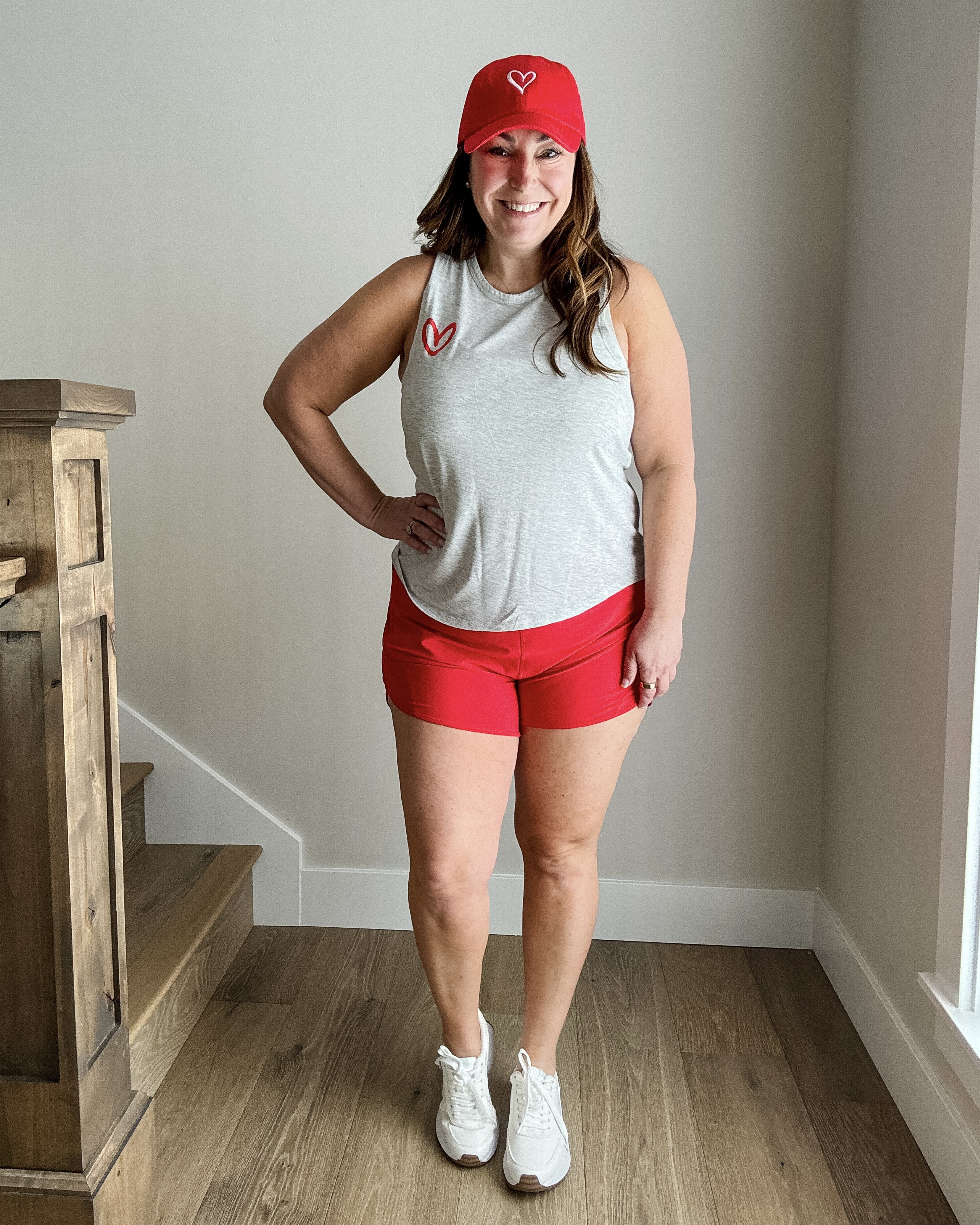  Summer Activewear 
- Tank size up, XL
- Shorts run really small wearing XL but still tight but have 5” inseam 


 

#LTKOver40 #LTKActive #LTKMidsize