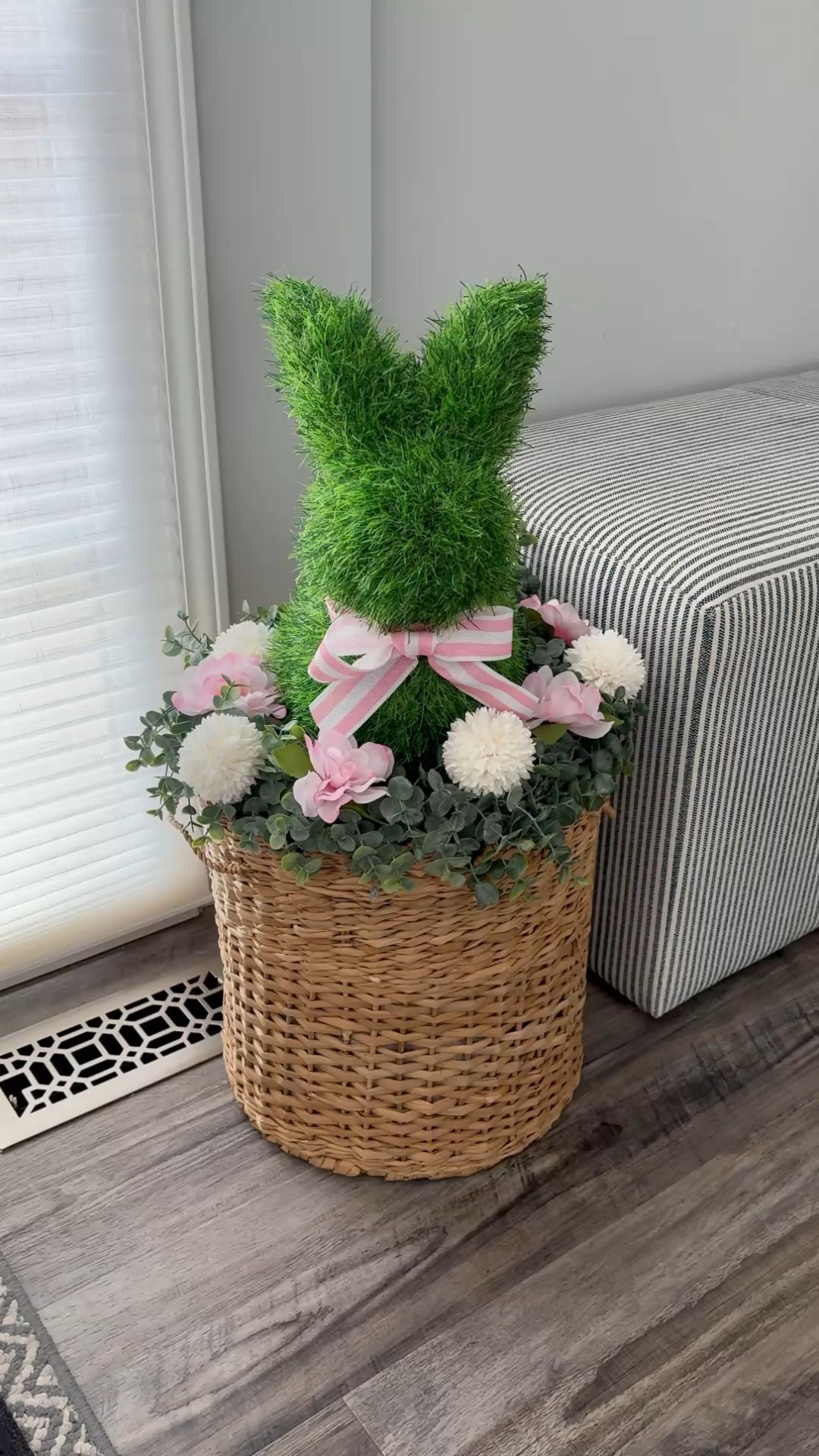 Topiary grass bunny elevated decor 

#LTKHome #LTKSeasonal