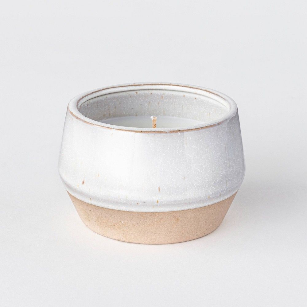 5oz Textured Ceramic Jar Candle Sandalwood & Tobacco - Threshold designed with Studio McGee | Target