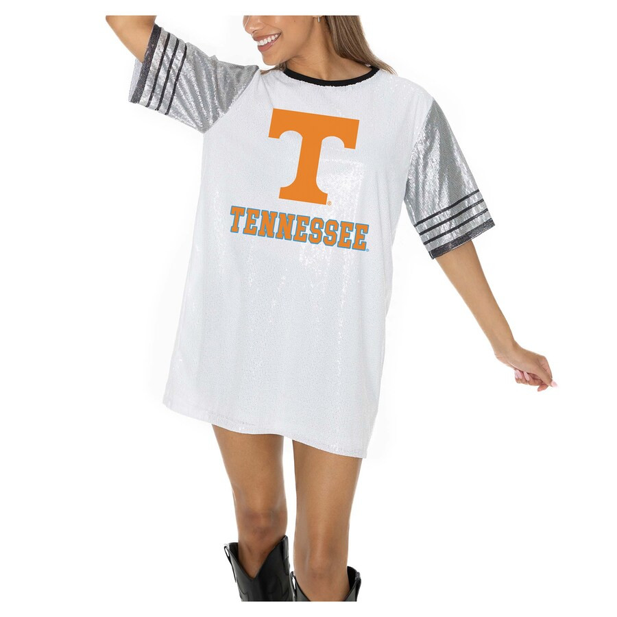 Tennessee Volunteers Gameday Couture Women's Full Sequin Jersey Dress - White | Fanatics