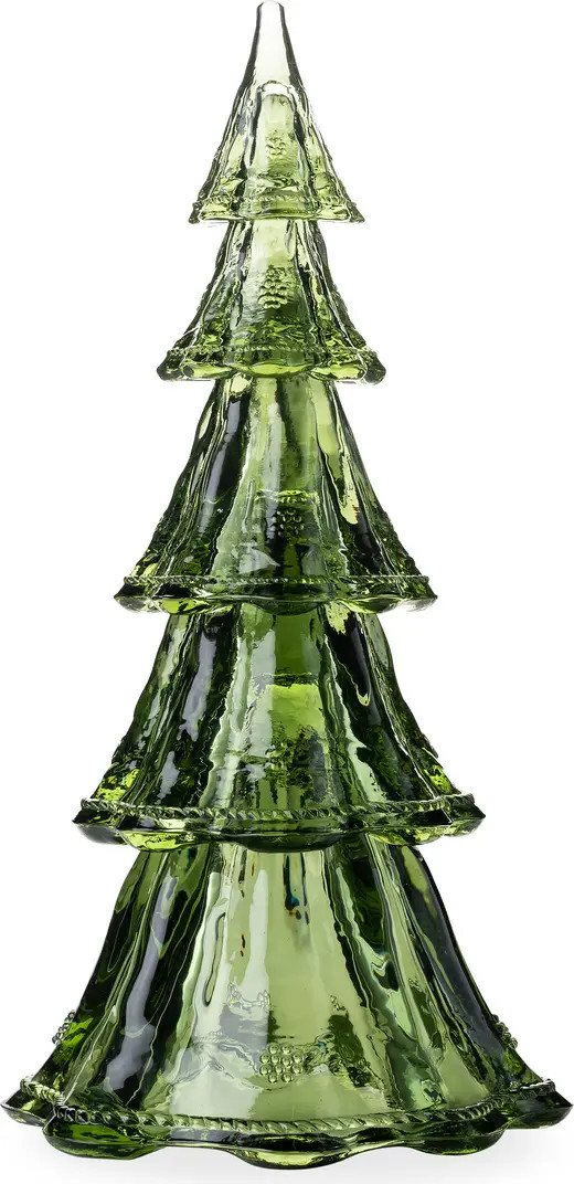 Berry & Thread Set of 5 Evergreen 16-Inch Large Glass Trees | Nordstrom