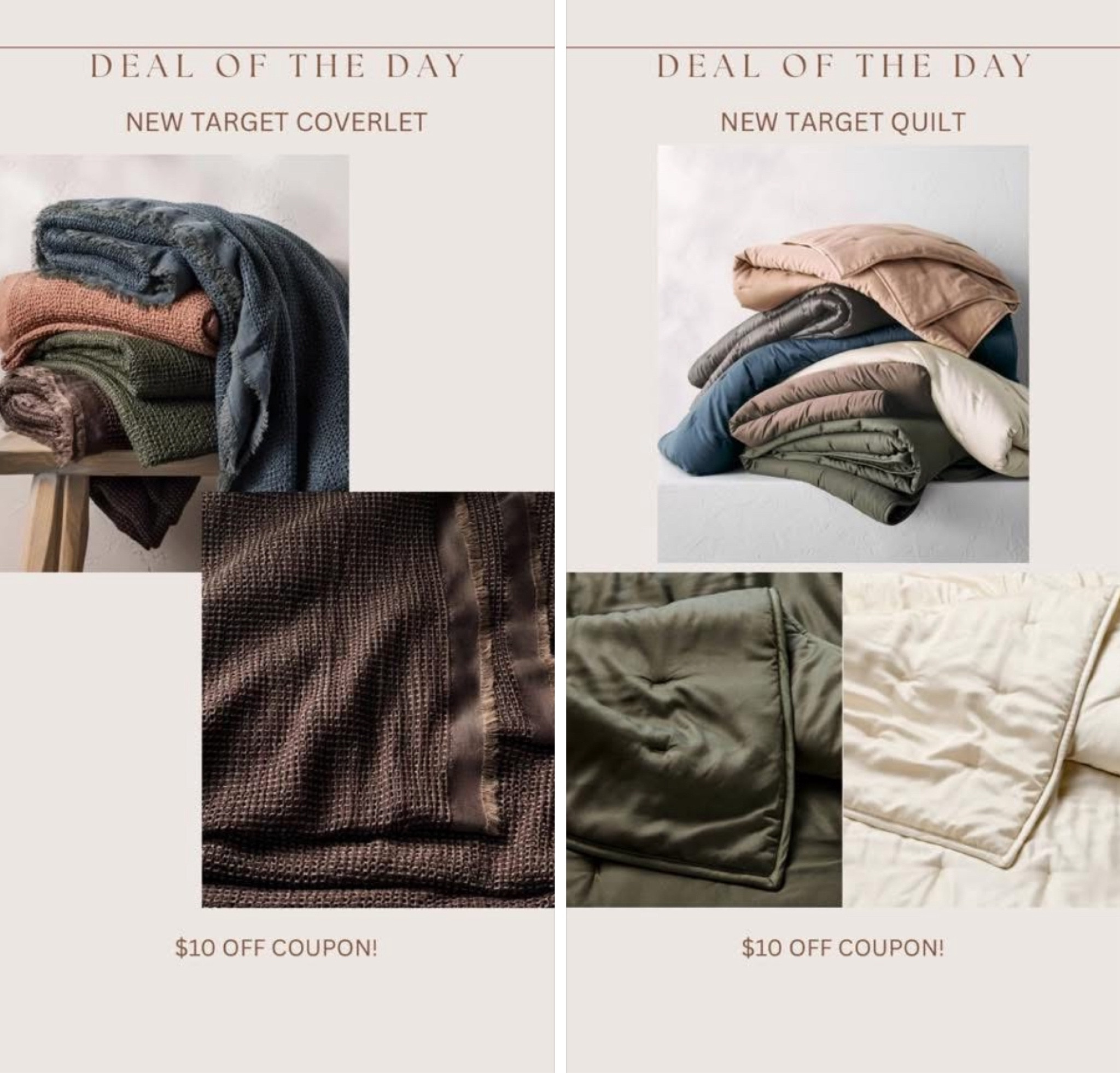 New target casaluna bedding!!!!!! And there’s a $10 off coupon for circle members! 😍😍😍

1) new coverlet!!! I have a feeling this will be just as popular as the woven one!! Colors / sizes are already selling out!

2) new quilt! Fluffy & soft enough to be used as a comforter too!!! Colors / sizes are already selling out!

#LTKFindsUnder100 #LTKHome #LTKSaleAlert