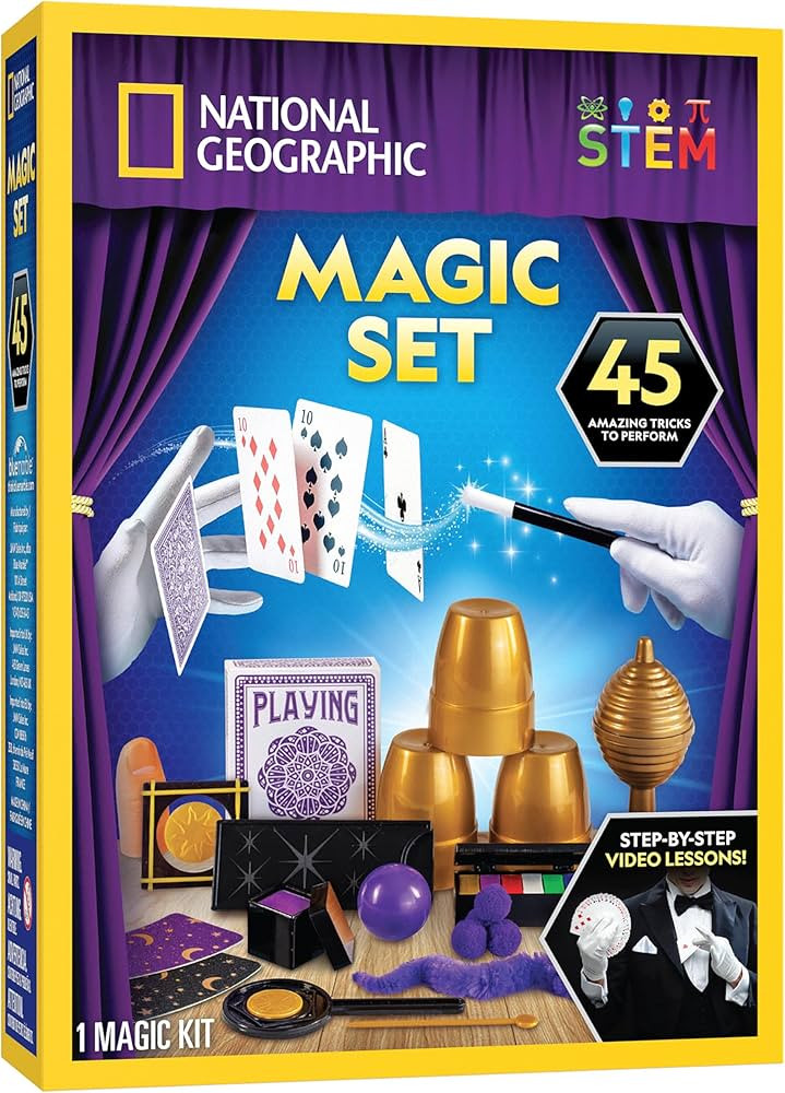National Geographic Kids Magic Set - 45 Magic Tricks for Kids to Perform with Step-by-Step Video ... | Amazon (US)
