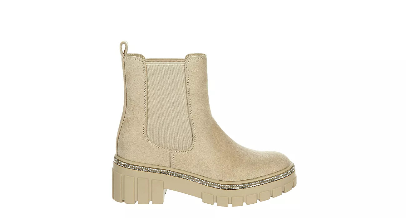 Cupcake Couture Girls Little-big Kid Cora Chelsea Boot - Beige | Rack Room Shoes