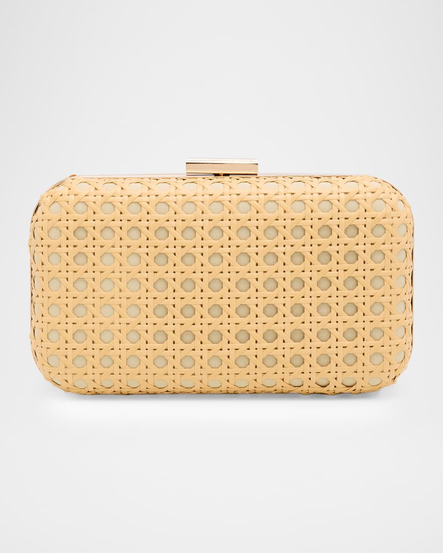 Rita Cane Webbing Clutch Bag | Neiman Marcus