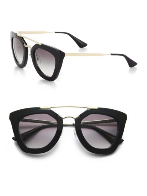Prada - Havana Cat Eye Sunglasses | Saks Fifth Avenue