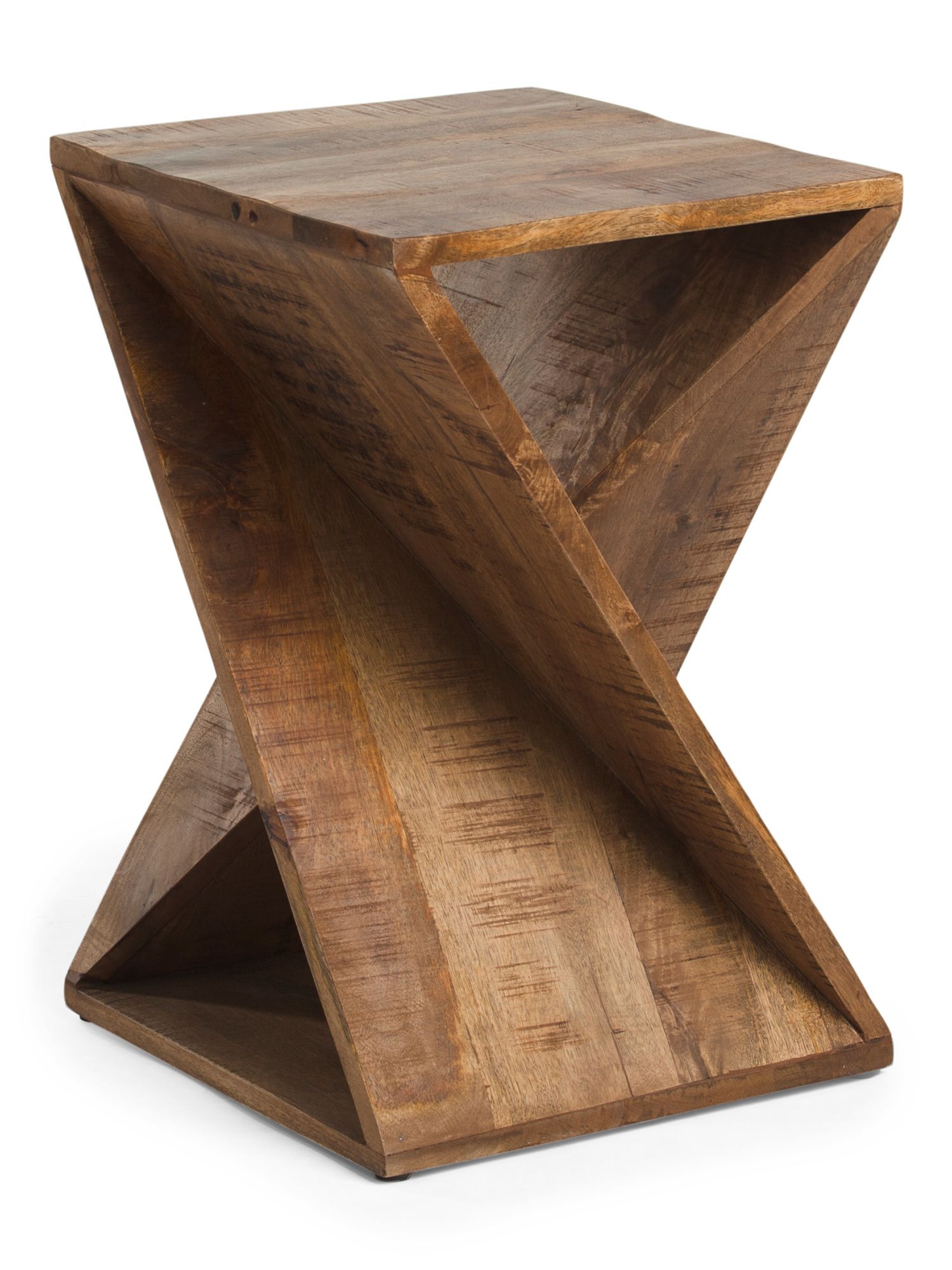 Solid Mango Wood Twist Table | TJ Maxx