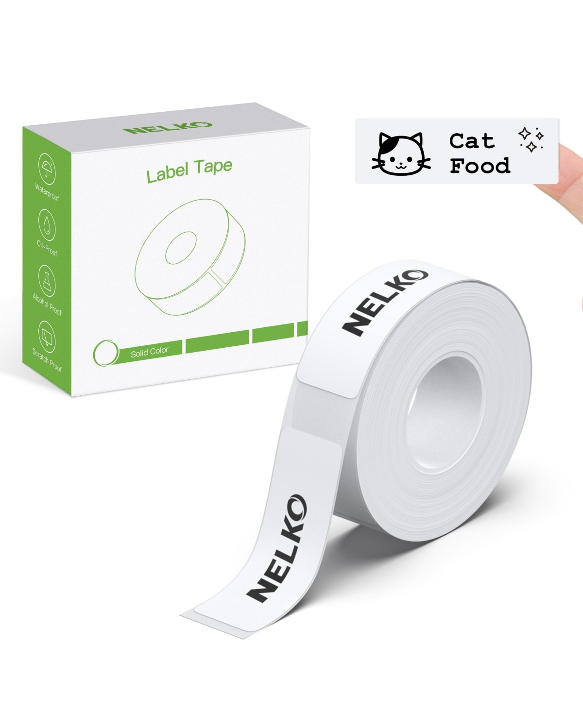 Nelko P21 Label Maker Tape, 14x40mm (0.55"x1.57") Self-Adhesive Label Compatible with P21 Label Maker for Home/Office/School, 180 Labels/Roll, White - | Macy's