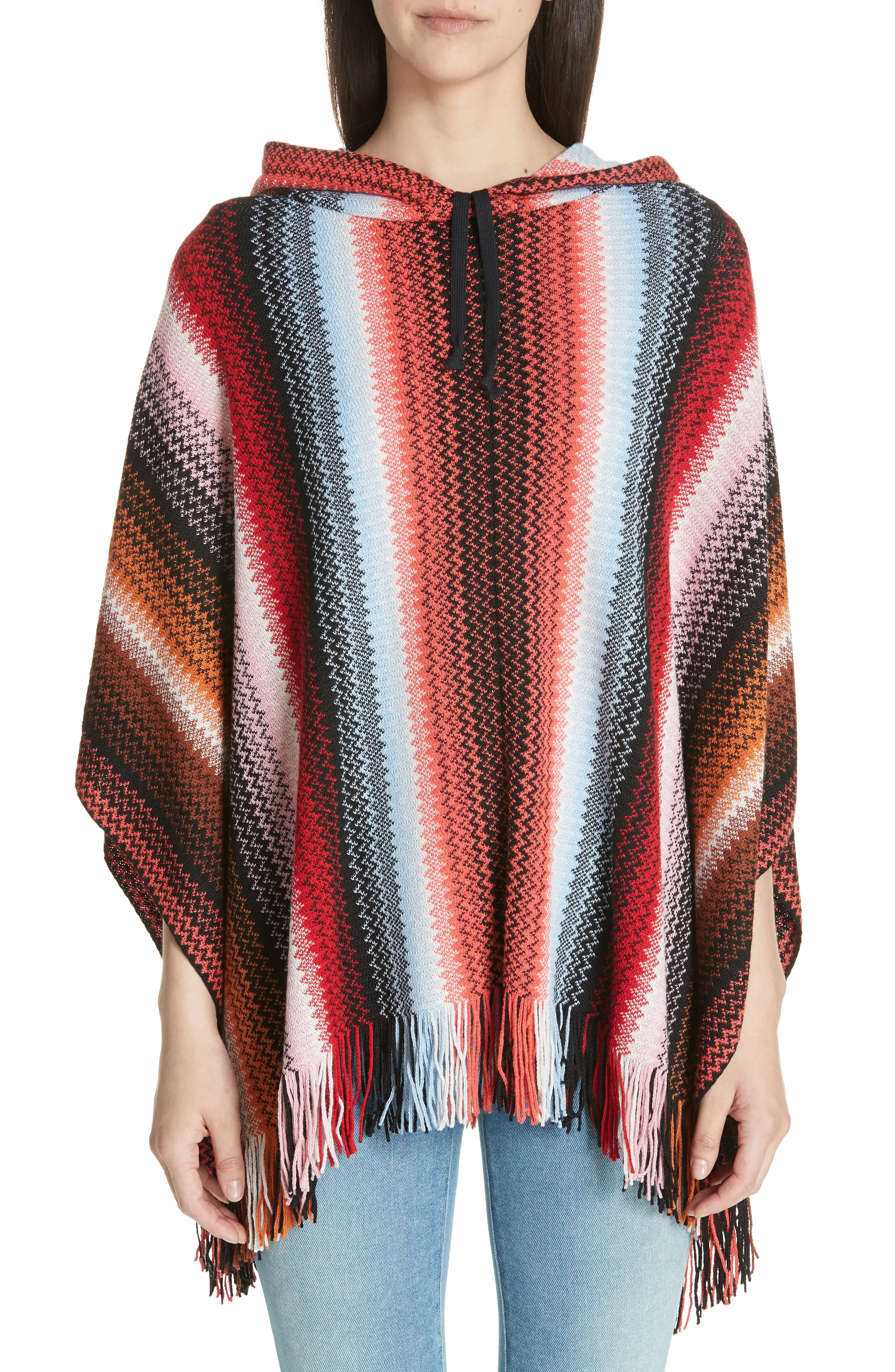 Missoni Zigzag Hooded Poncho | Nordstrom