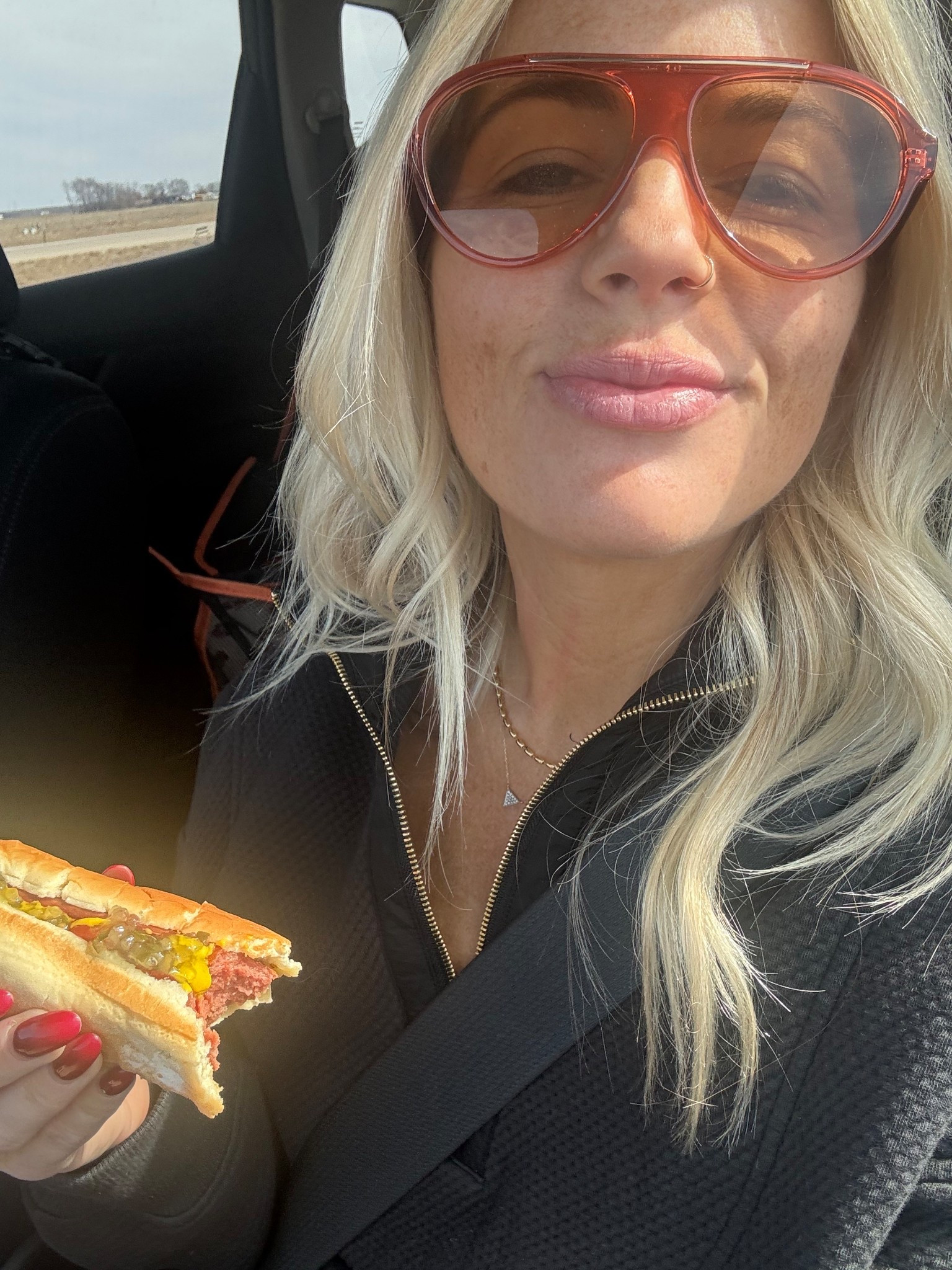 Roadtrip! Oversized see thru sunglasses 