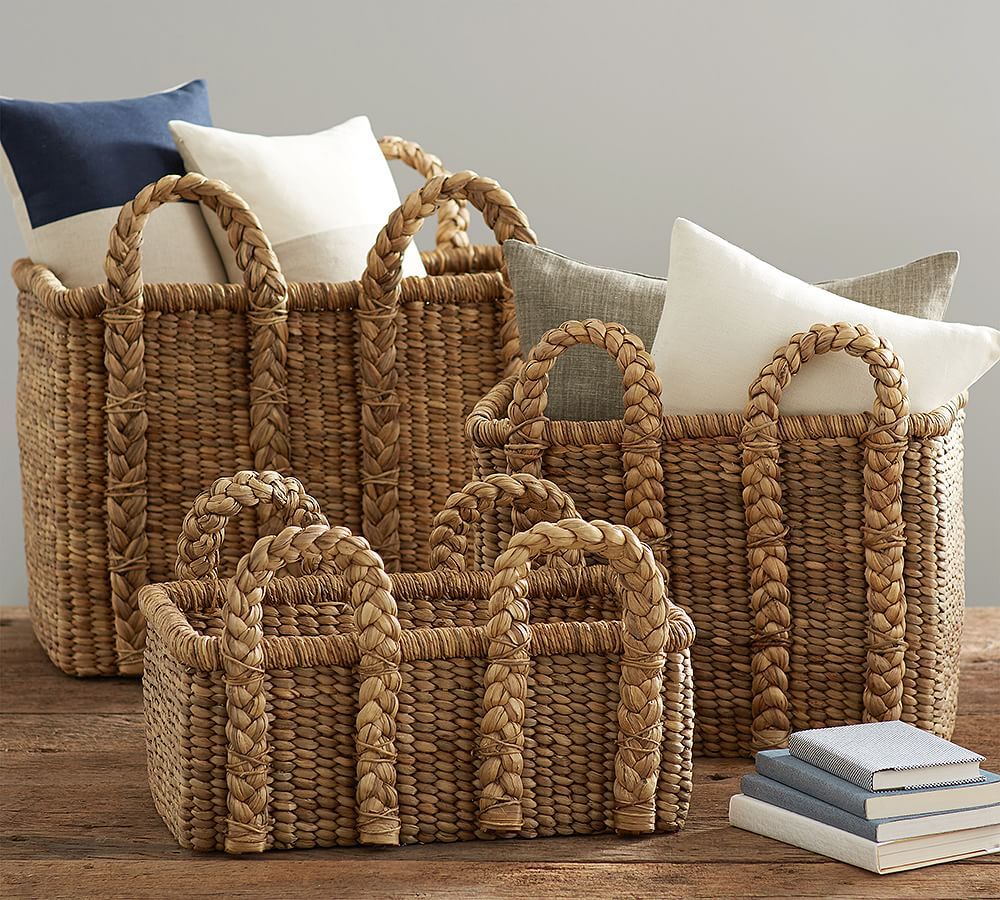 Beachcomber Handwoven Rectangular Baskets | Pottery Barn (US)