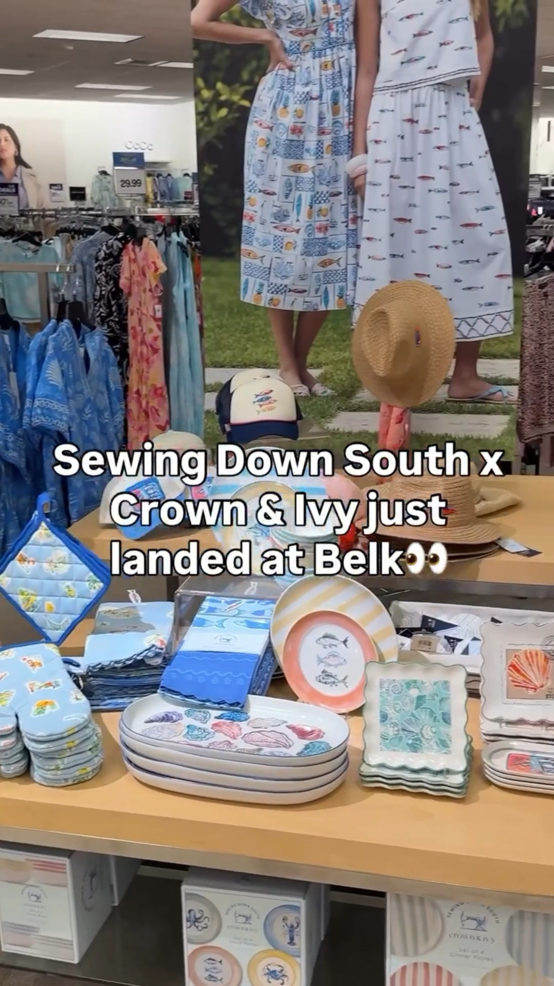 The @sewingdownsouth x Crown & Ivy collection just dropped at @belk and it is the definition of a coastal summer dream😍 #paidlink

From breezy, easy-to-wear dresses to the cutest sandals, sun hats, and baseball caps, every outfit feels perfect for warm weather days, vacations, and effortless everyday style.

And the home pieces are just as good. Coastal plates, oven mitts, photo frames, and decor that instantly give your space that fresh, summer-ready feel.

If you love coastal summer outfits, preppy style, and home decor that feels elevated but still fun, this drop is worth seeing before it sells out.

Follow @sparklinginstyle for more summer finds, coastal decor, and new collection drops.

#belkfinds #coastalstyle #summerfashion #preppystyle #coastaldecor

summer dresses, coastal outfits, sewing down south x crown and ivy, belk summer collection, coastal decor ideas, summer hats, cute sandals, beach vacation outfits, preppy summer outfits, southern style decor

#LTKmomlife #LTKHome #LTKPlusSize