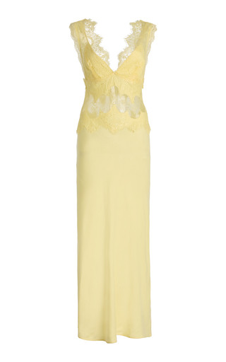 Exclusive Visions Lace-Trimmed Midi Dress | Moda Operandi (Global)