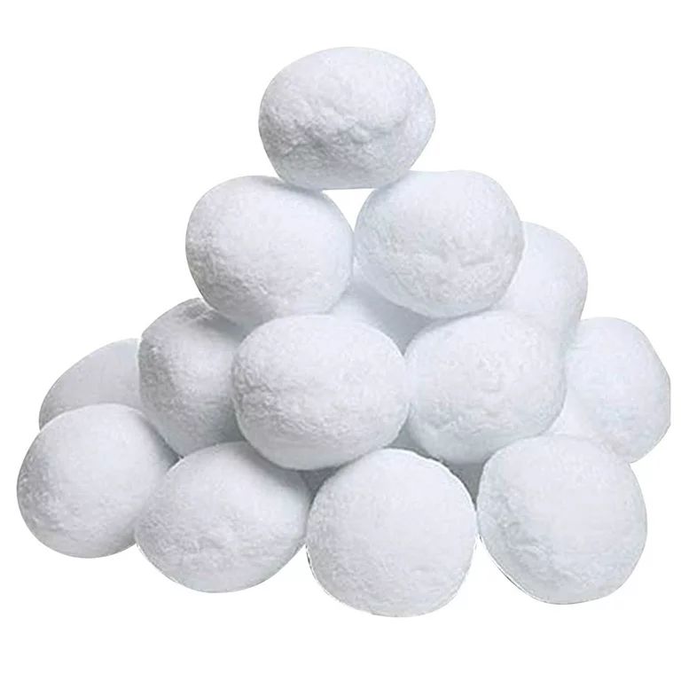 Aimik Christmas Fake Snowballs, 2 Inch Realistic White Plush Snow Balls for Kids Adults Indoor Ou... | Walmart (US)