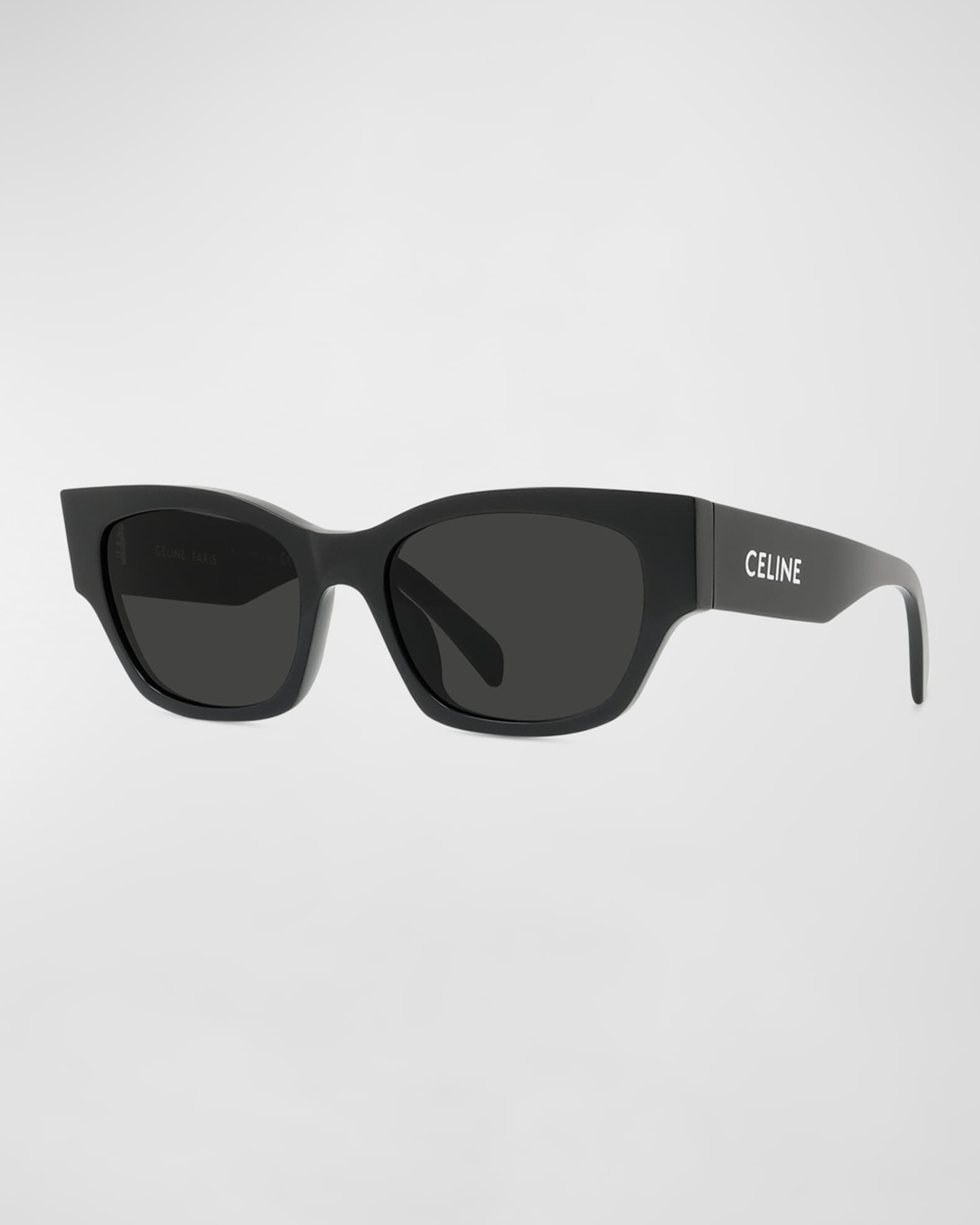Celine Rectangle Acetate Sunglasses | Neiman Marcus