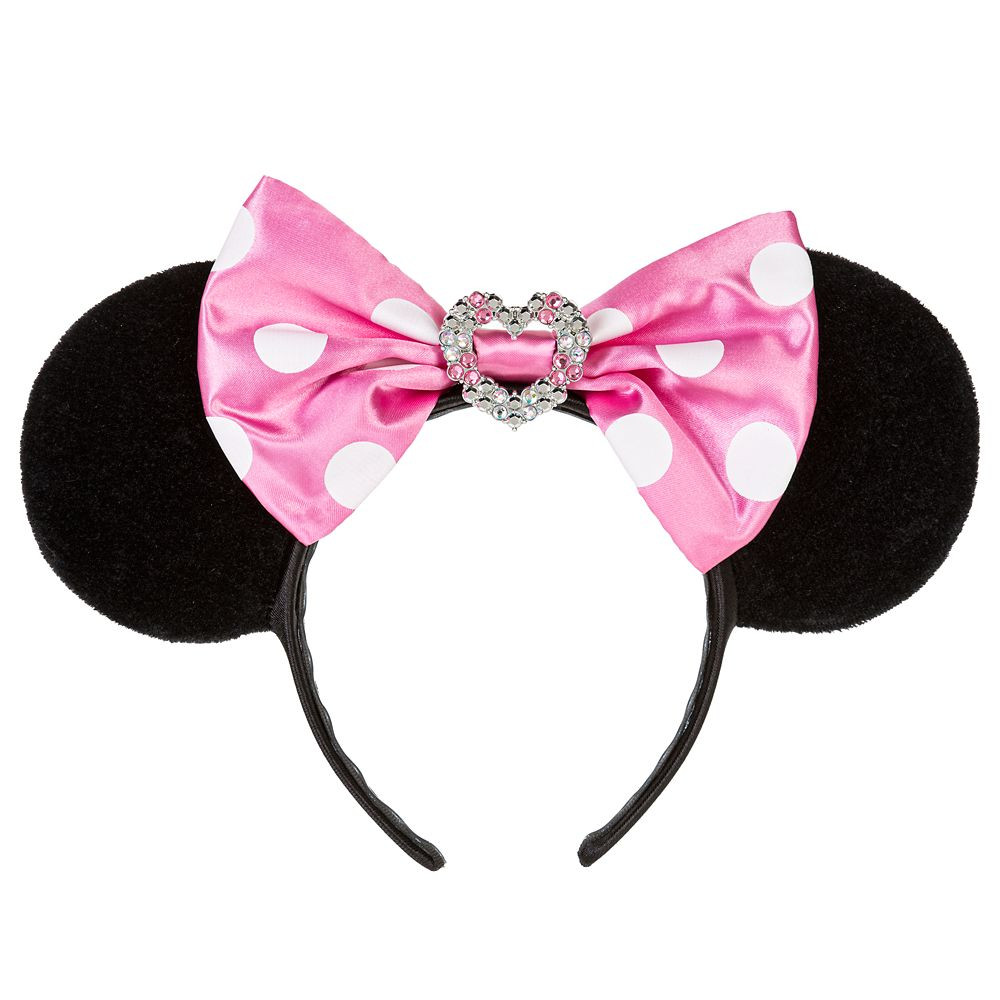 Minnie Mouse Ear Headband for Kids – Jeweled Heart | Disney Store