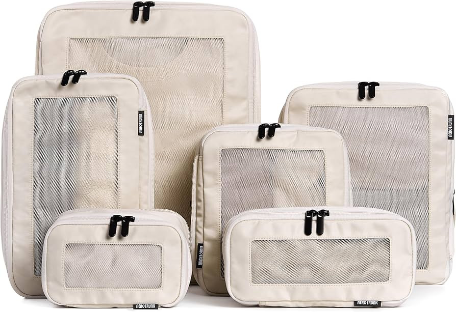 Aerotrunk Compression Packing Cubes for Travel - Luggage Organizer Bags - Double Zipper Packing C... | Amazon (US)