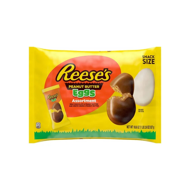 Reese's Assorted Flavored Snack Size Peanut Butter Eggs Easter Candy, Bag 18.6 oz | Walmart (US)