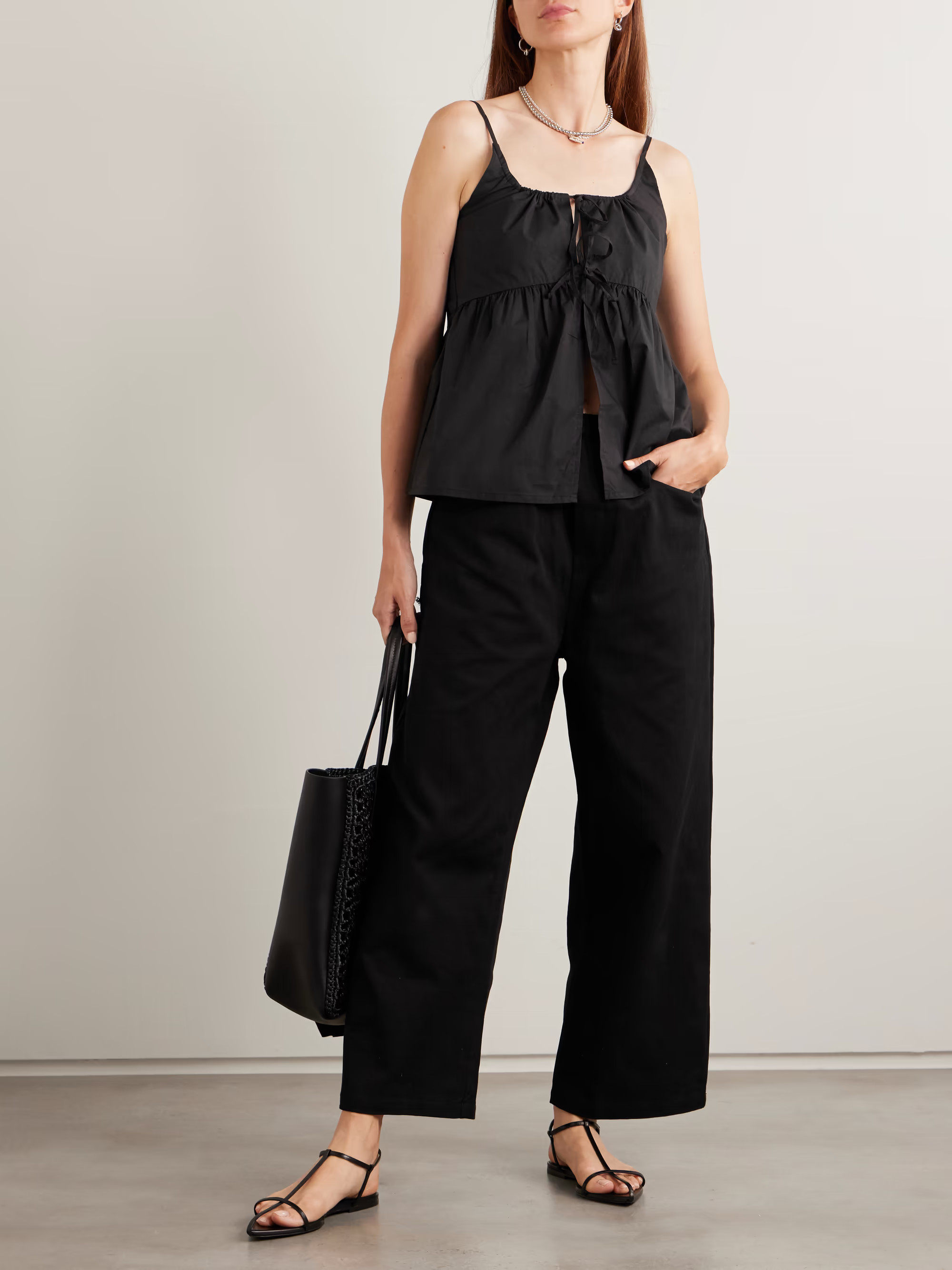 Organic cotton-twill pants | NET-A-PORTER (UK & EU)