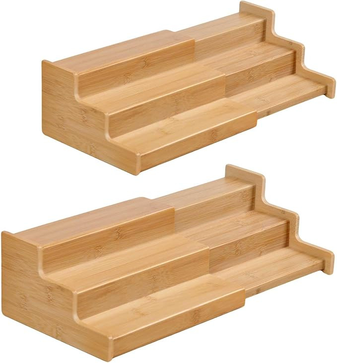 JinDoWin Spice Rack Organizer For Cabinet, Spice Organization For Cabinet, Spice Rack For Counter... | Amazon (US)