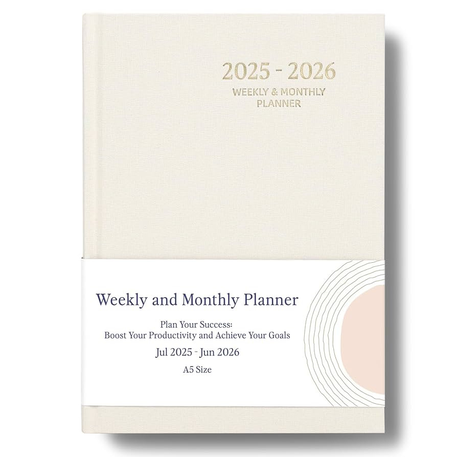 2025-2026 Planner - Weekly and Monthly Planner, July 2025 - June 2026, Linen Hardcover, 2025-2026... | Amazon (US)
