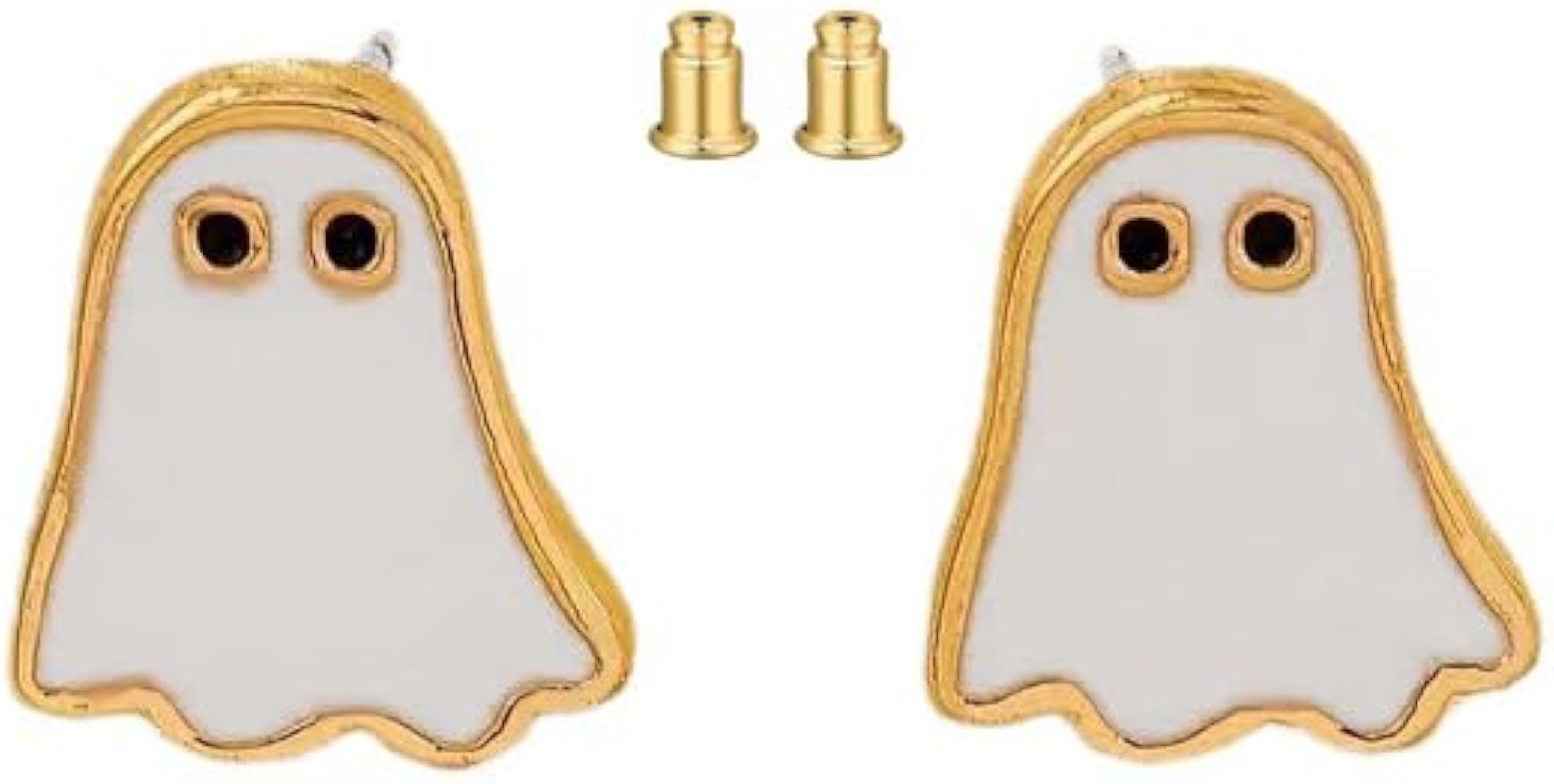 Eioi & Lmnm Halloween Ghost Stud Earrings for Women, Dainty White Ghost Stud Earring Cute Ghost S... | Amazon (US)
