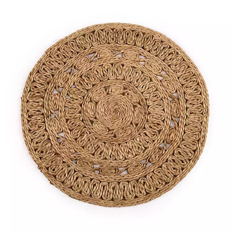 New! Braided Natural Jute Placemat | Kirklands