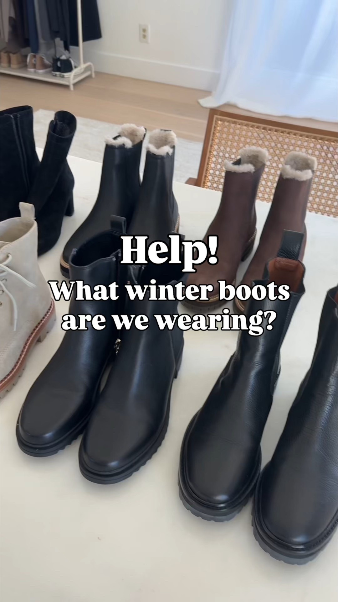 My winter boot lineup. What I'm wearing and why. 

Reformation Katerina Boot  5.5- my go-to lug sole boot. Narrow footbed and not super overwhelming on a petite frame. Long shaft to fit under your jeans. 

Blondo Cammie Boot 5.5 - My rain boots. I like a traditional boot looking rain boot. These are extremely lightweight and comfortable. 

Vince Cabria boots 5.5 - Waterproof suede boots. Narrow footbed so flattering on the foot. 

Toms Bennet Boot 5.5 - Perfect winter boot that does it all. Waterproof, lightweight, traction, and warm lining inside. 

Aquatalia Britney Boot 5.5 - Waterproof suede with traction. This brand is pricey but great if you live in rainy/snowy climate and want to wear something other than chunky boots. 

#LTKPetite #LTKmomlife