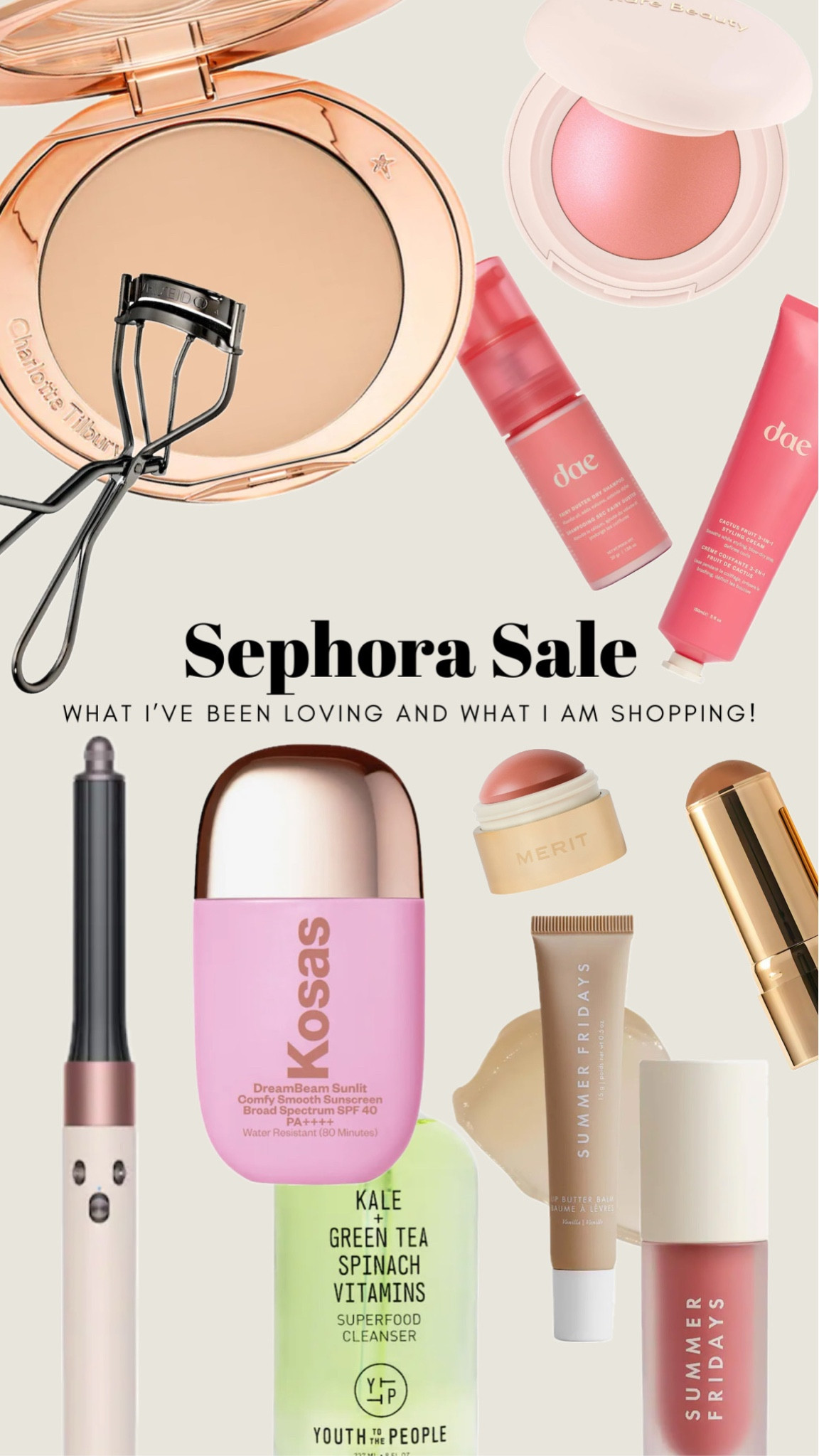 My favorite things that I will be restocking and some new finds that I’m so excited to try! Also the rose gold Dyson is DREAMY ✨🥹🌸

#LTKxSephora #LTKbeauty #LTKsalealert