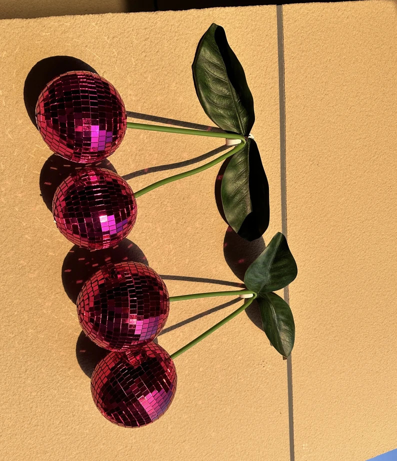 Exquisite Disco Cherry Berries Luscious and Vivacious Disco Ball Cherries in Berry Colors - Etsy | Etsy (US)
