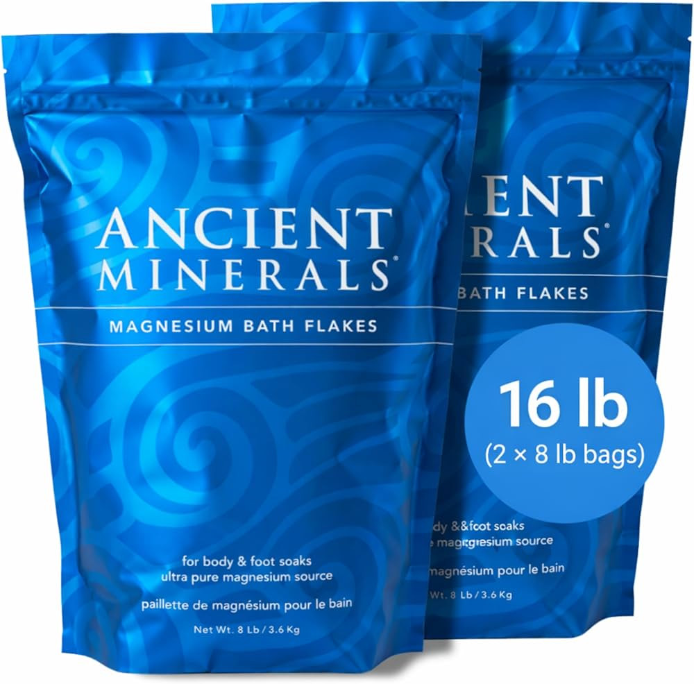 Ancient Minerals Magnesium Bath Flakes \u2013 Pure Zechstein Magnesium Chloride for Soaking and W... | Amazon (US)