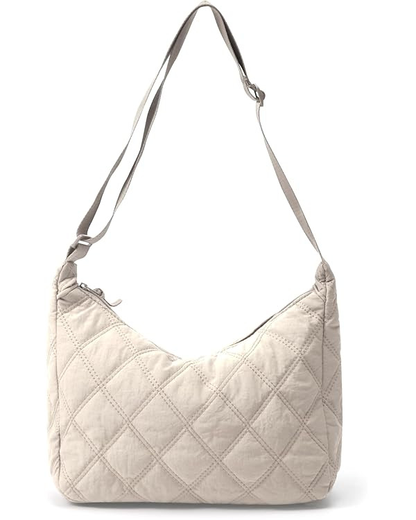 Ovida Women Large Puffy Tote Bag Quilted Down Cotton Padding Shoulder Bag Winter Warm Lightweight... | Amazon (US)