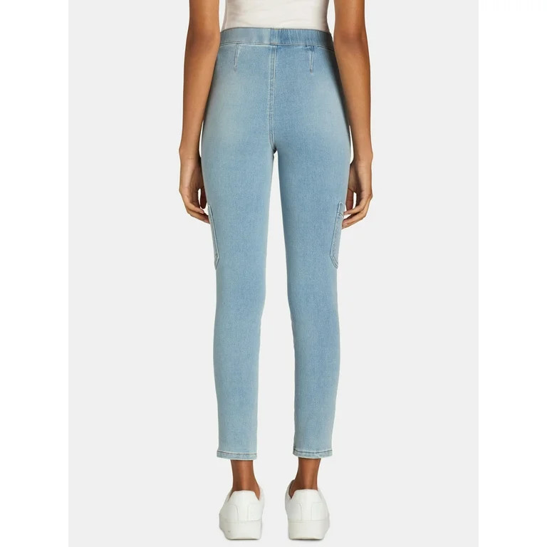 No Boundaries Mid Rise Utility Skinny Pants, 28" Inseam, Women's - Walmart.com | Walmart (US)