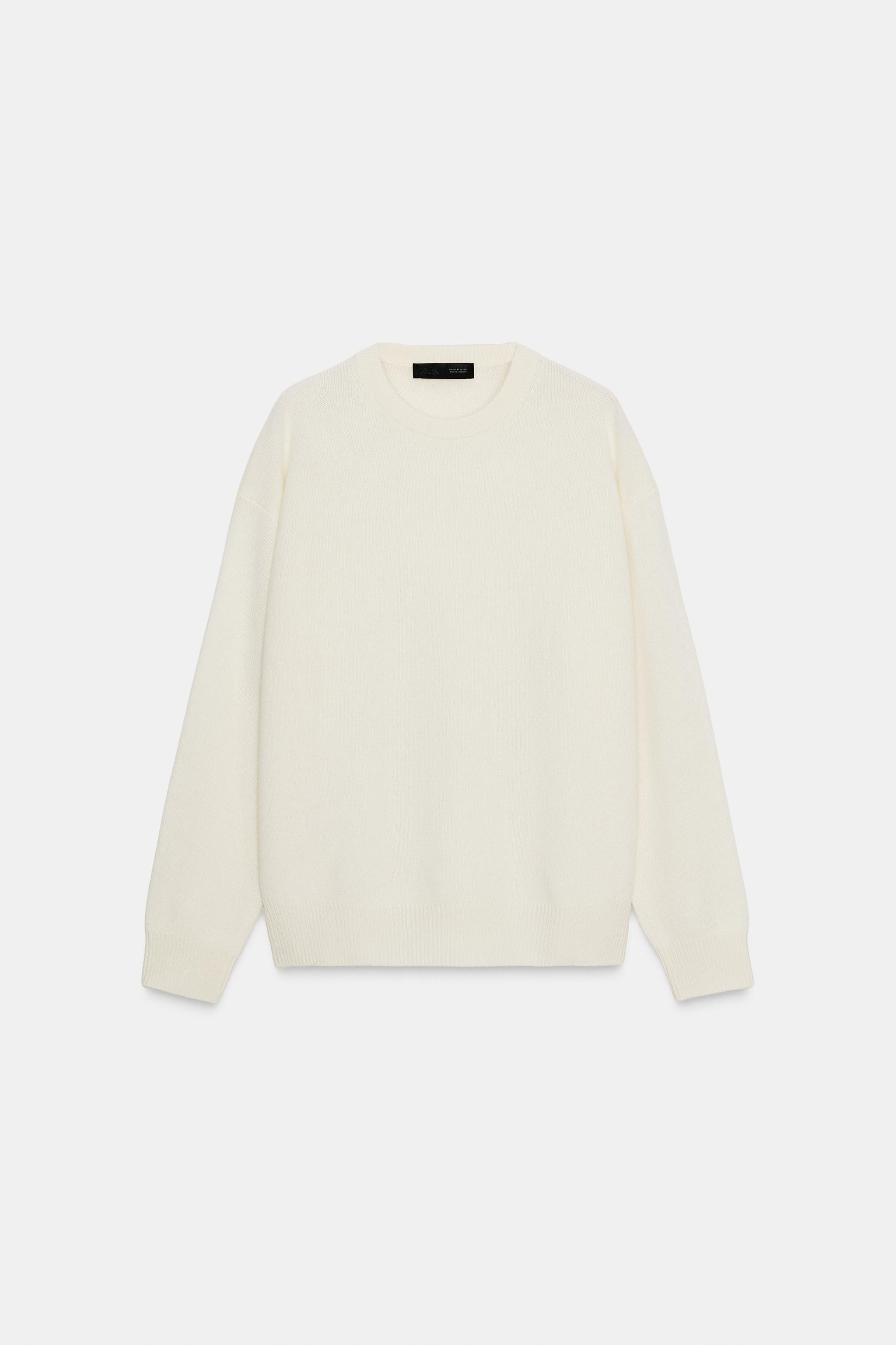 100% CASHMERE LONG SLEEVE SWEATER | Zara US