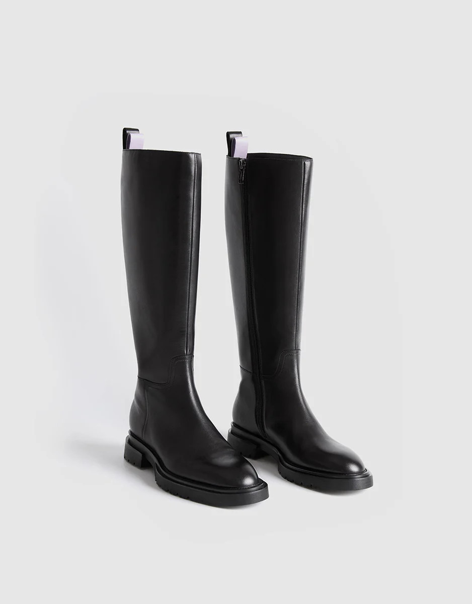 Leather Knee Boots | Urban Revivo