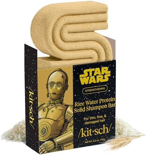 Kitsch Rice Water Protein Shampoo Bar for Hair Growth x Star Wars C-3PO Design - Strengthening Ha... | Amazon (US)