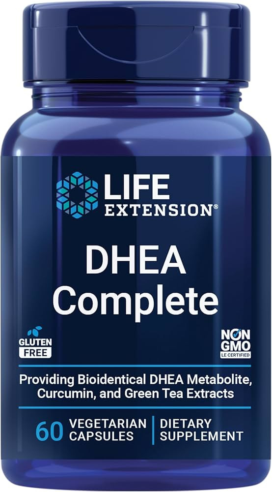 Life Extension DHEA and 7-Keto DHEA Complete Vegetarian Capsules to Maximize Support of a Healthy... | Amazon (US)