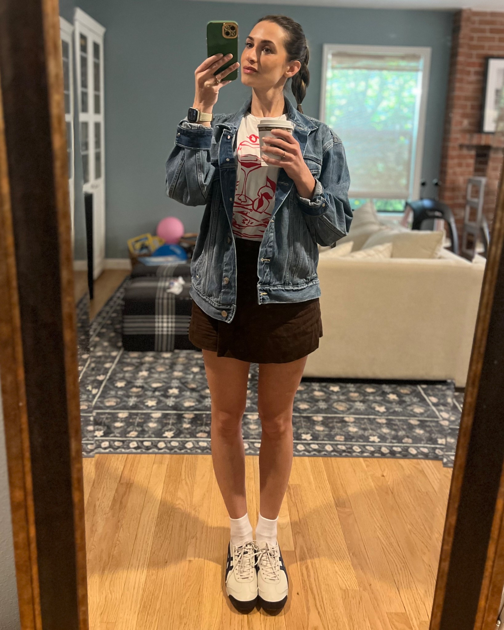 OOTD with my new oversized denim jacket and Onitsuka Tigers. 

#LTKPetite