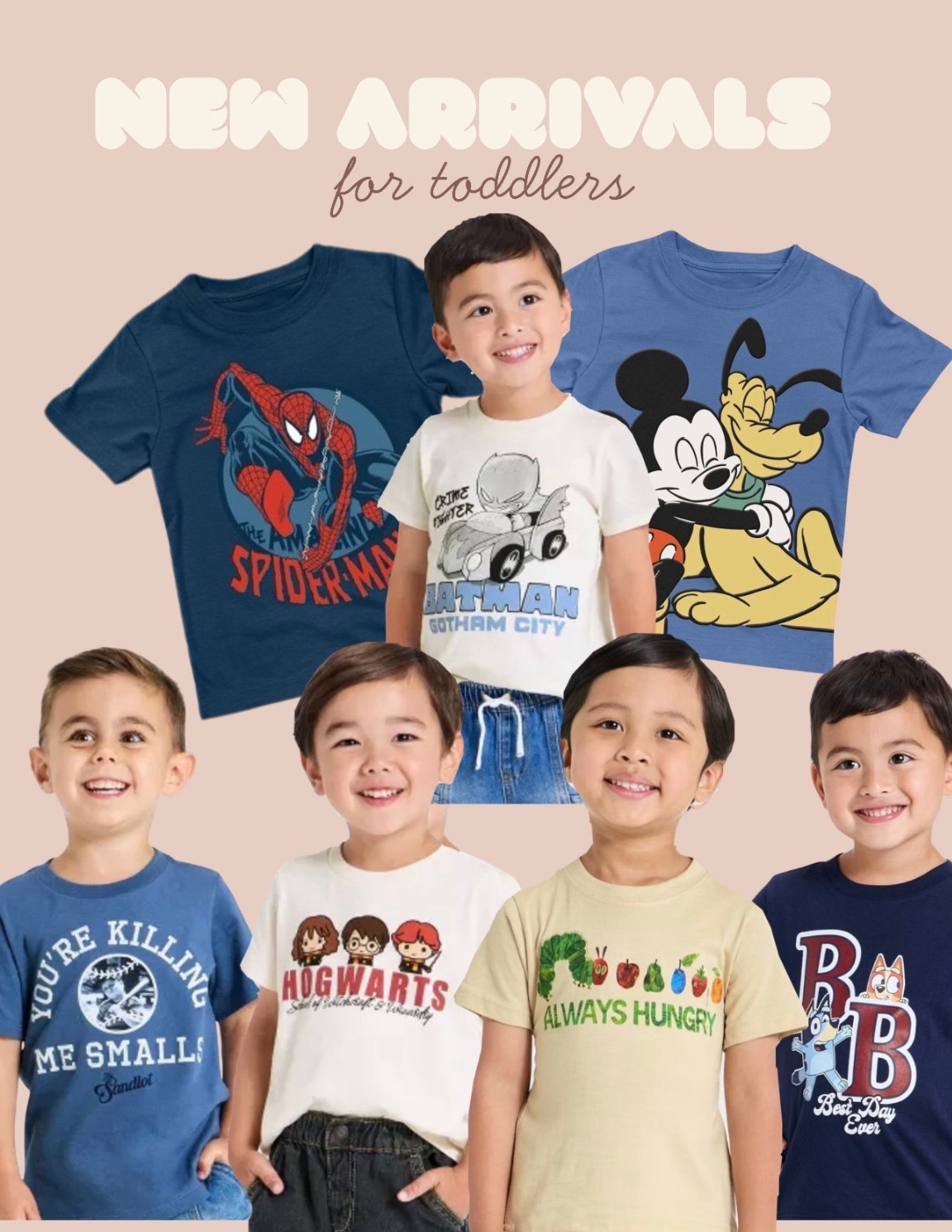 New toddler graphic tees @Target 

Target finds, toddler boys, new arrivals, Target style 

#LTKKids #LTKBaby