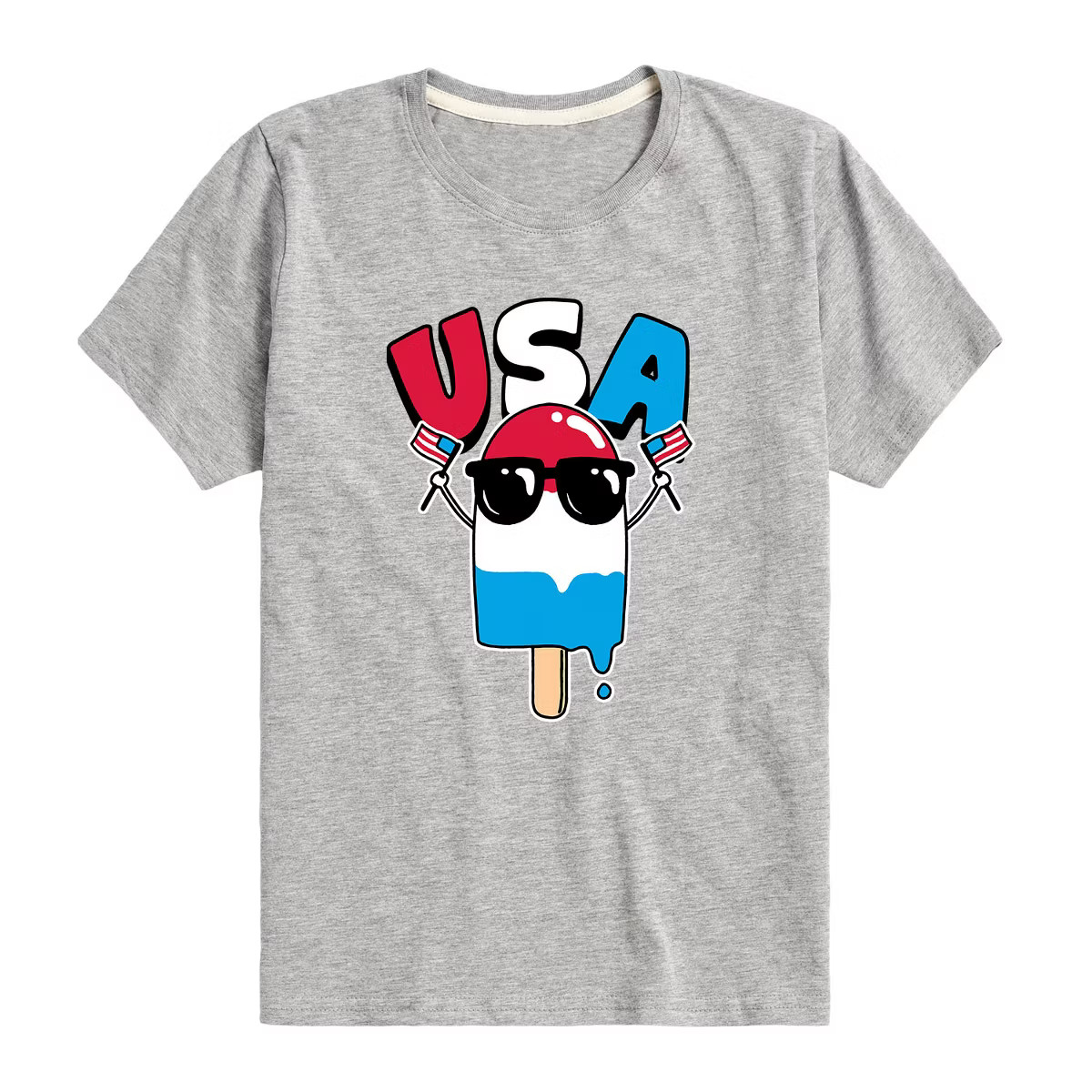 Boys' - Instant Message - July 4th USA Popsicle Holding Flags Short Sleeve Graphic T-Shirt | Target