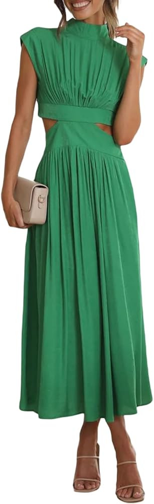 Yuemengxuan Women Sexy Tank Maxi Dress Y2k Ribbed Sleeveless Crew Neck Bodycon Long Dresses Beach... | Amazon (US)