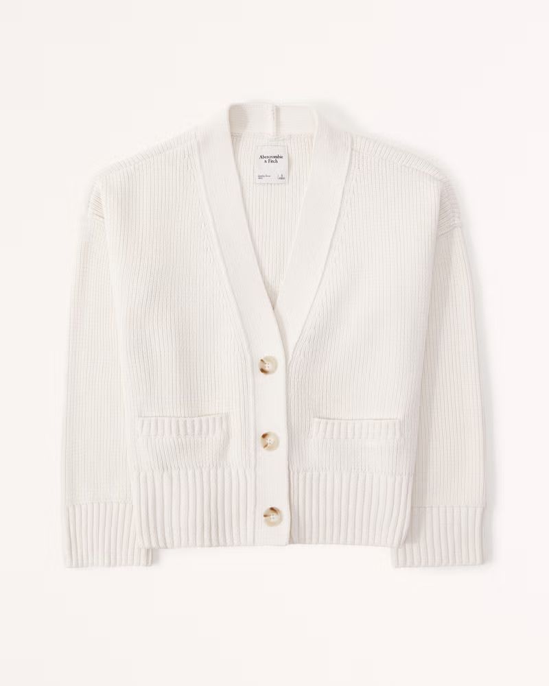 Chenille Mid-Length Cardigan | Abercrombie & Fitch (US)