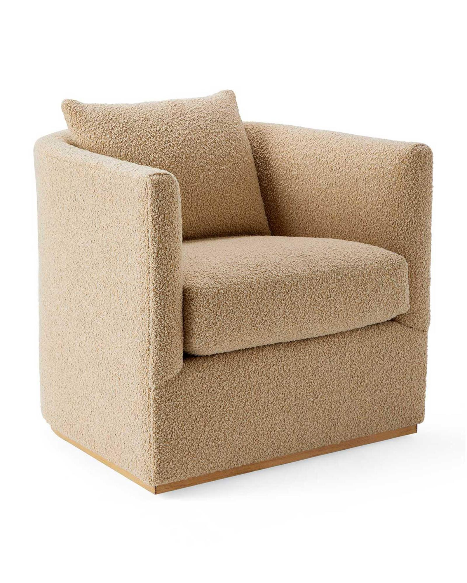 Parkwood Swivel Chair in BouclÃ© | Serena and Lily