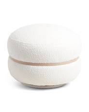 Boucle Swivel Ottoman | Marshalls