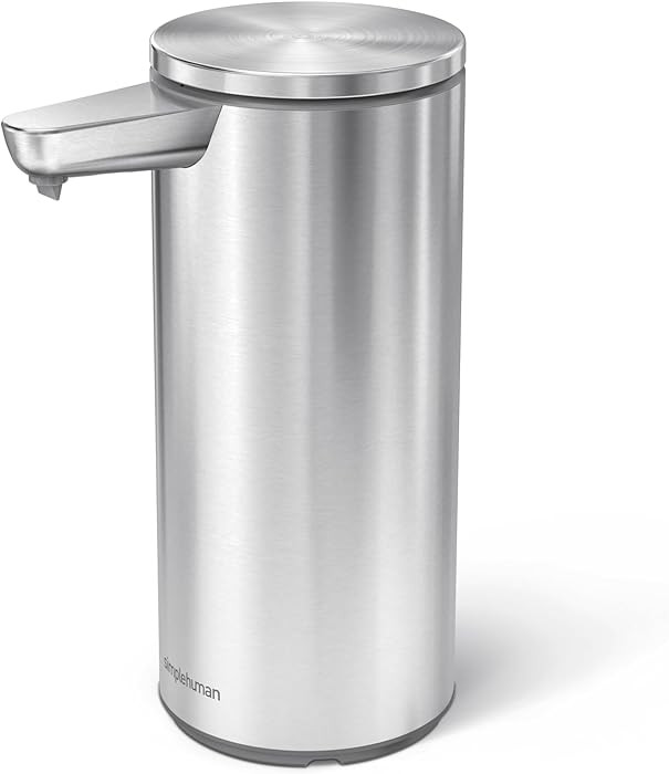 simplehuman 9 oz. Touch-Free Automatic Rechargeable Sensor Pump, Brushed Stainless Steel, New | Amazon (US)