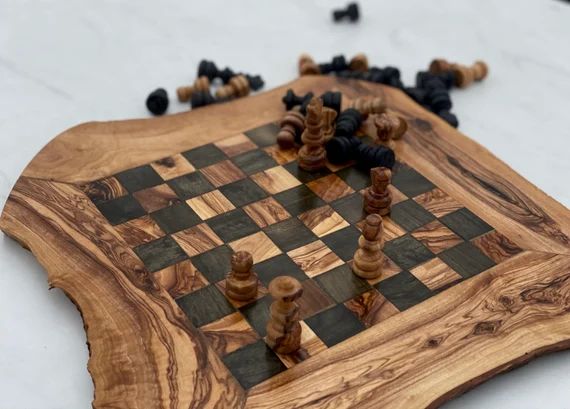 chess board, wooden chess board, chess set , wood chess board, birthday gift , gift for him, gift... | Etsy (US)