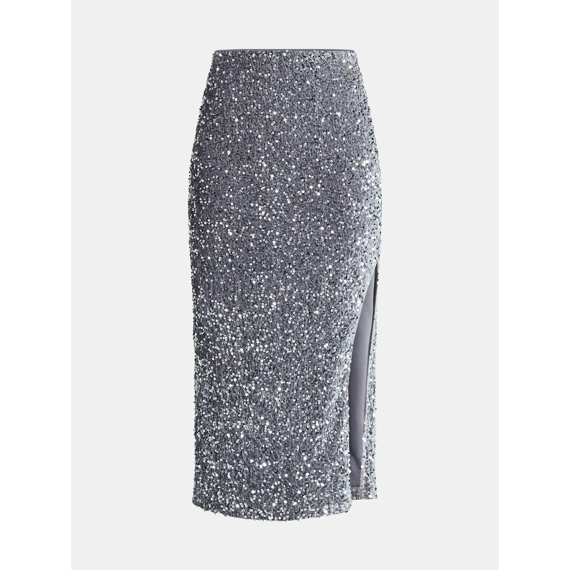 Madden NYC Women's Sequin Velour Maxi Skirt, Sizes XXS-XXL | Walmart (US)