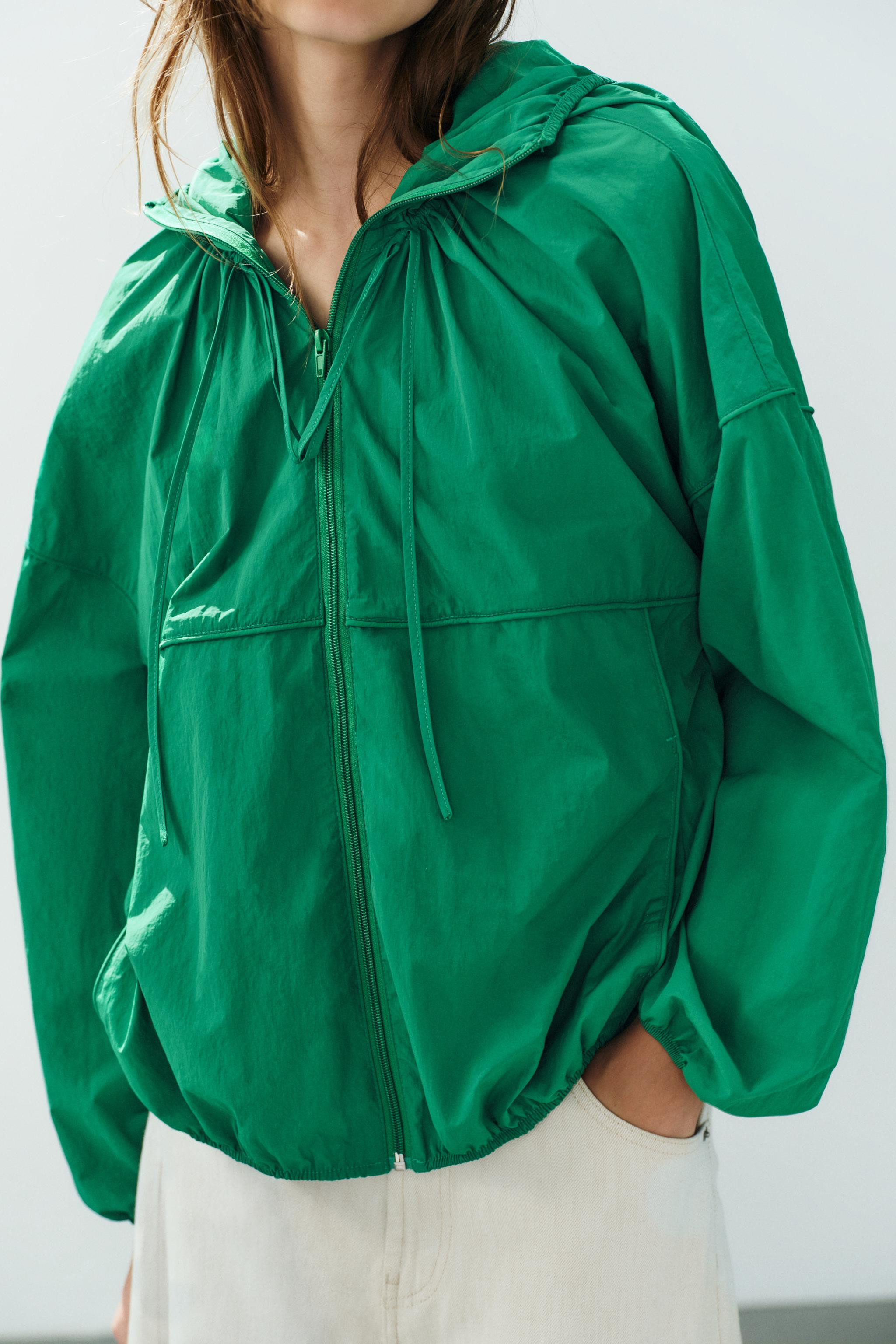 TECHNICAL FABRIC HOODED JACKET | Zara UK