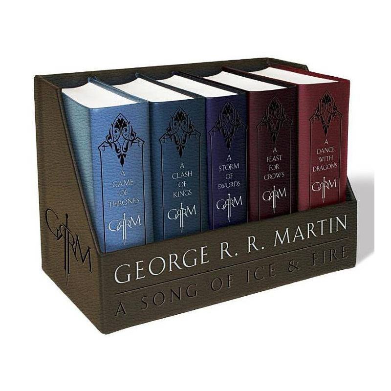 A Game of Thrones Leather-Cloth Boxed Set - (Song of Ice and Fire) by  George R R Martin (Mixed M... | Target